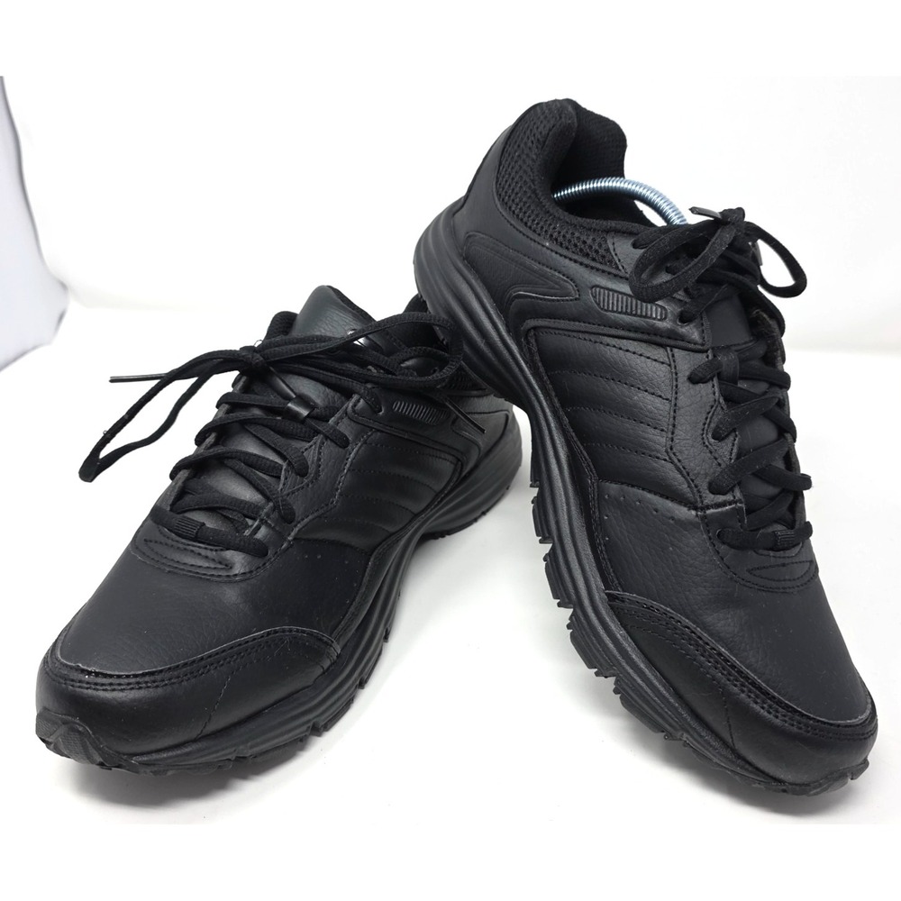 Fila Sporter Sneakers Mens 10.5 Black Leather Round Toe Lace Up Athletic Comfort